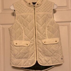 Crown & Ivy Cream Quilted Vest